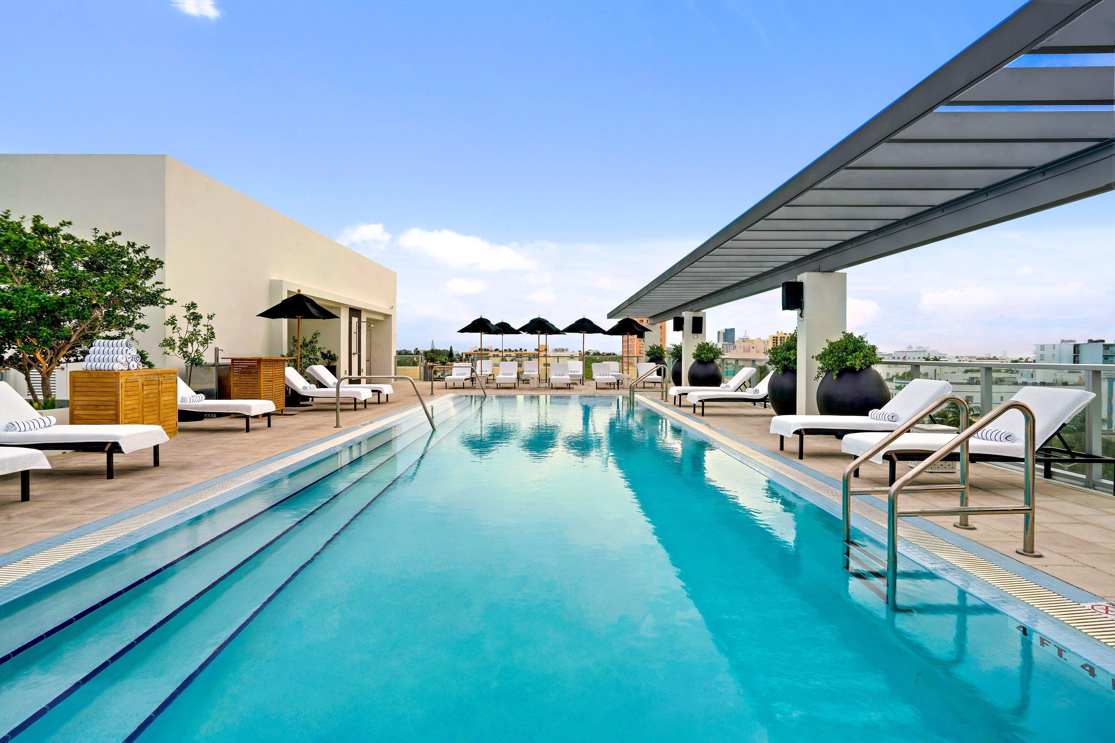 Kimpton Angler'S Hotel South Beach By Ihg Miami Beach Exterior foto Rooftop pool at the hotel